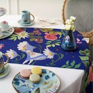 Disney Alice in Wonderland  by Mary Blair Table‎ Runner Embroidery Reversible